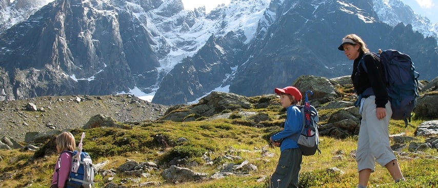 Chamonix summer holiday hiking