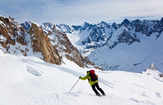 chamonix winter holiday, chamonix ski holiday, chamonix ski area, vallee blanche