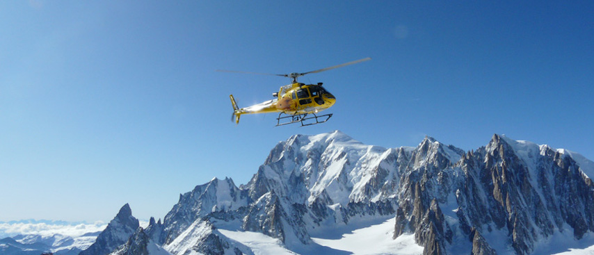 Europe / Mont Blanc  Heliskiing in the Alps