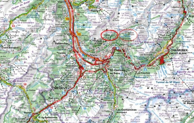 map-of-plaine-joux-lac-vert Chamonix mums