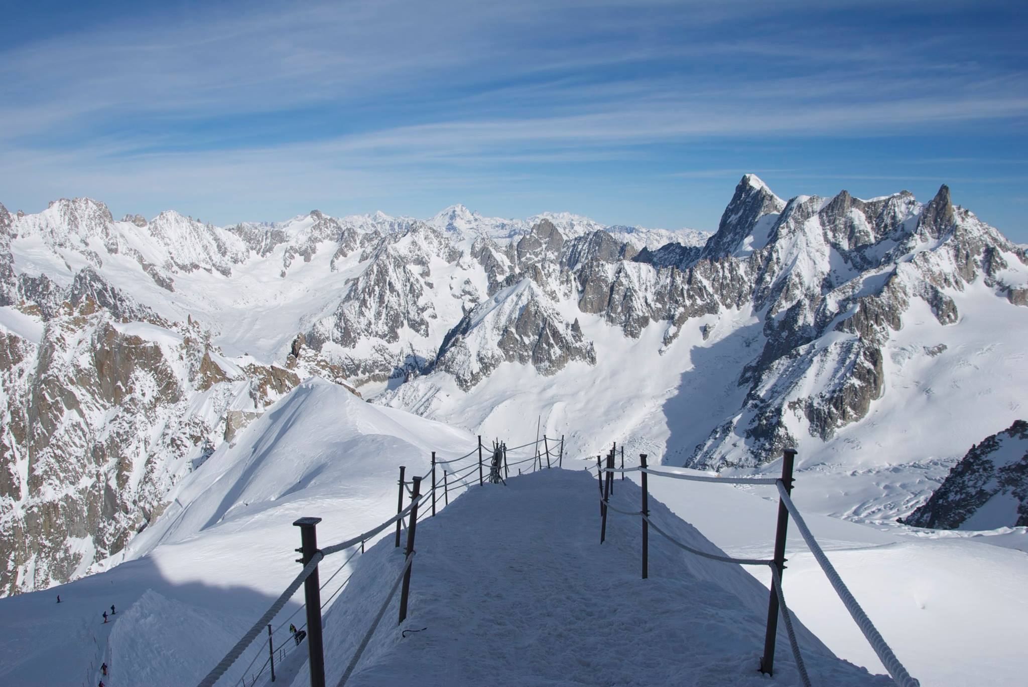 kirsteen-vallee-blanche-arete skiing in Chamonix