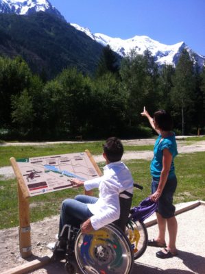 bois-du-bouchet Disabled visitors coming to Chamonix