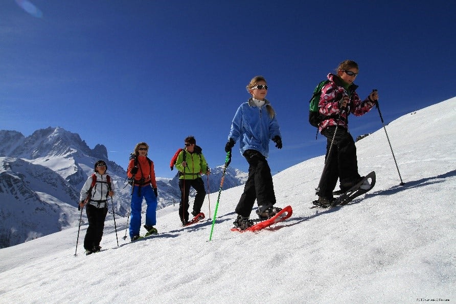 Snowshoeing in Chamonix Valley